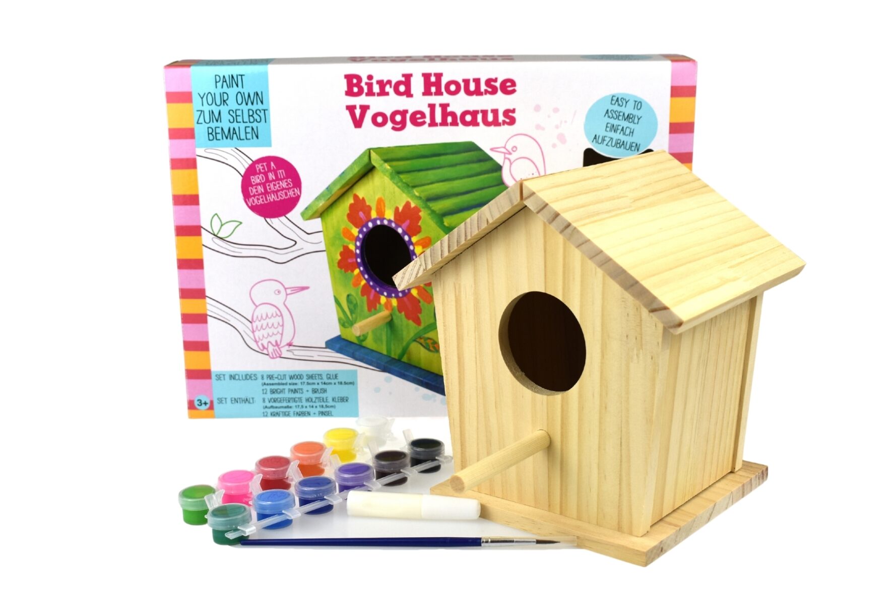 PAINT YOUR OWN BIRD HOUSE CRAFT KIT